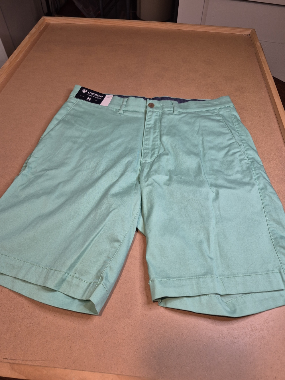 Daniel Cremieux Mint-Teal Flat Front Shorts 4581/7